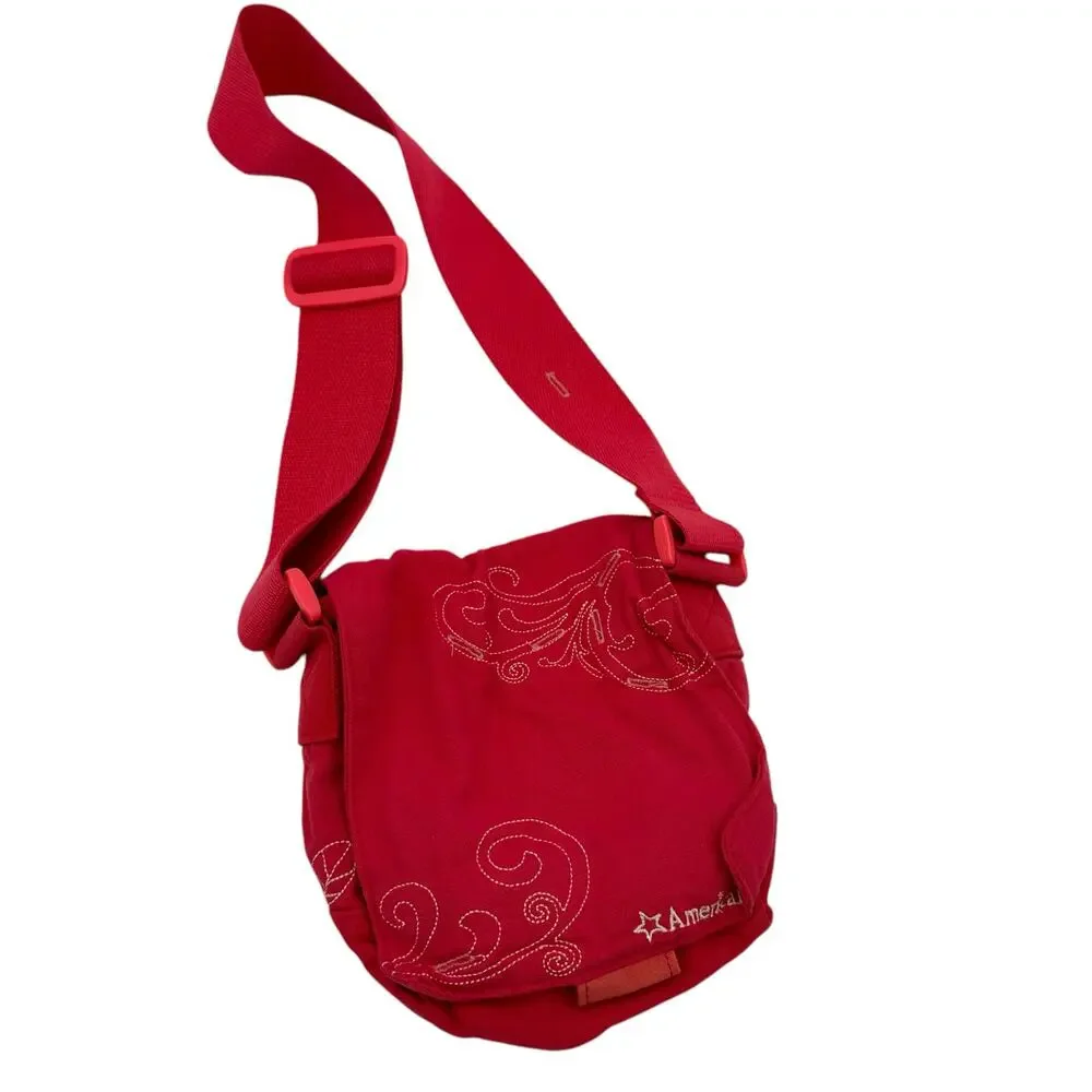 2015 Vintage American Girl Pink Girls Messenger Bag Purse